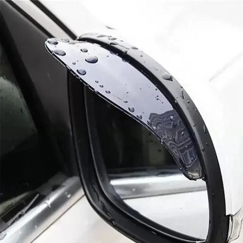 Black car mirror - black, rain