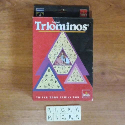 Vintage triominos travel game - vintage,