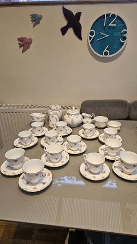 Vintage english floral bone - vintage,