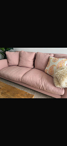 Loaf pink upholstered - upholstered, sofa