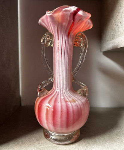 Vintage murano ruffled rim - vintage,