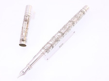 YARD・O・LED Fountain Pen viceroy victorian sterling silver Nib B 18K Writing