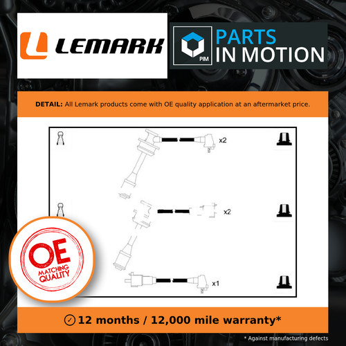 Leads ignition cables set - ignition,