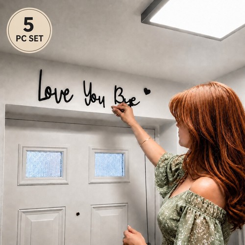 5pc love you - you, wooden