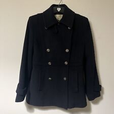 Paul Costelloe Dressage Coat Womnes Uk 12 Black Lambswool Blend Double Breasted