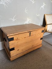 Antique Pine Blanket Box/Chest