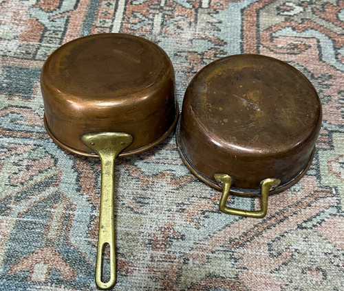 Vintage copper pots - vintage,