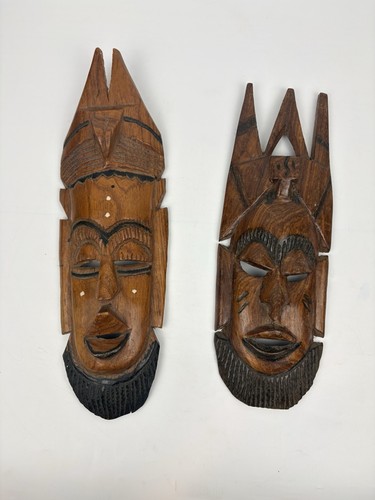 Pair vintage african - of, hand