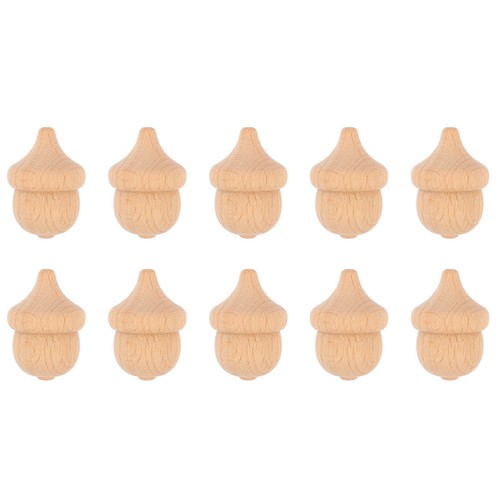 Unfinished wooden acorn diy - wooden,