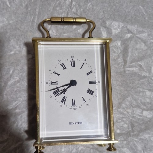Carriage mantel clock minster - mantel,