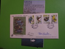 BENHAM FDC 1980 BIRDS, WILDFOWL TRUST , SLIMBRIDGE SHS SIGNED PETER SCOTT