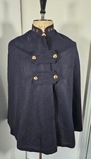Vintage American Nurses Cape Navy Blue Oak Hall Cap & Gown Pulpit 1960's Uniform