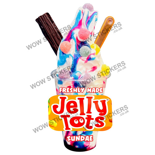 Ice cream van sticker jelly - ice,