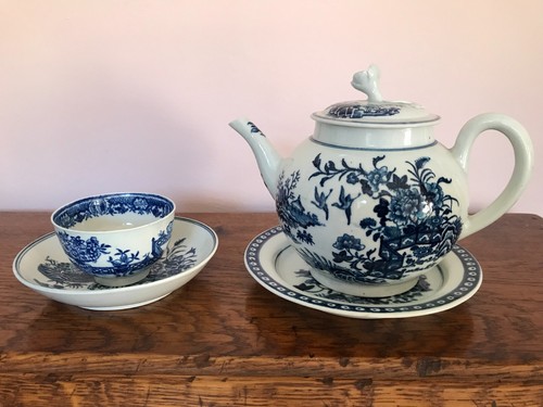 Antique 18th century blue and - antique,