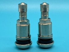 2 x Motorhome High Pressure Metal Tyre Valves Bolt In Fiat Ducato and Others