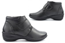 Womens Wide Fit Leather Ankle