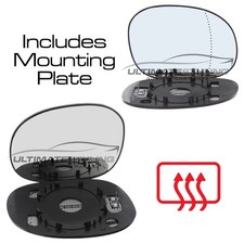 Wing Mirror Glass Peugeot 206