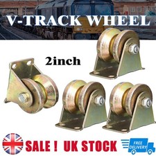 2/4PCS V-Groove Track Wheel