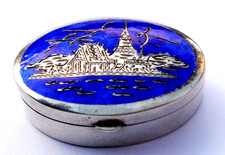 Sterling Silver Blue Enamel