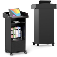 Lectern Podium Stand on Wheels