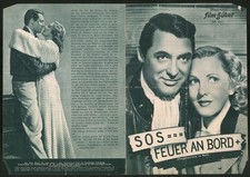 Filmprogramm IFB Nr. 841, SOS...Feuer an Bord, Cary Grant, Jean Arthur, Regie:  