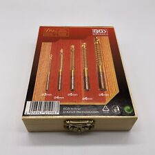 BGS Technic Germany D-42929 5 Piece Wood Work Milling Titanium Plated Drill Bits