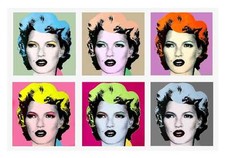 BANKSY Kate Moss Warhol Style