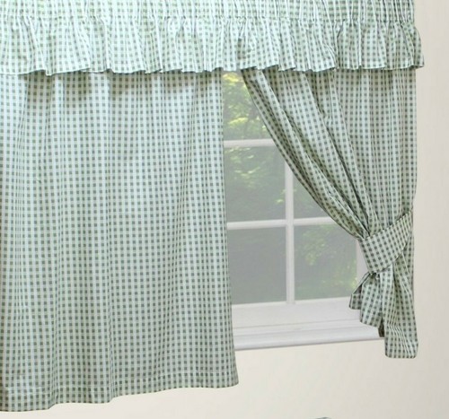 Gingham check 48 sage - 46",