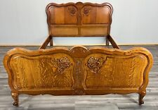 Antique French Louis XV Carved Double Bed Frame Vintage – Lot 3663