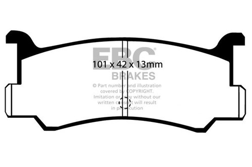 Ebc ultimax rear brake - ultimax, pads