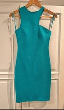 Motel Rocks Women's Turquoise Asymmetric Bodycon Dress Size XS Party Clubwear