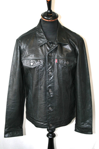 Vintage levis black leather - vintage,