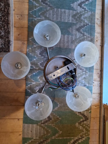 Alabaster arm ceiling lamps - alabaster, 5