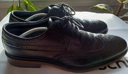 Tesco mens leather black - mens, f&f