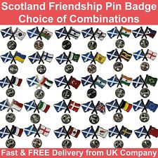 Scotland Friendship Metal Lapel Pin Badge Choice of Designs FREE UK Delivery!
