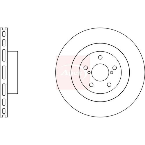 Brake discs vented - vented, for
