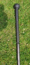 Antique Wooden Ebony Walking Stick Cane