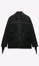 Zara Fringed Suede Jacket