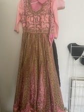 Long pink dress size asian - pink,