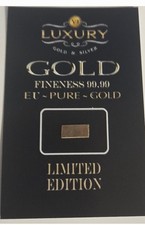 1g .1 Gram fine Gold  Bullion Bar. Solid pure 375 gold for investment/gift