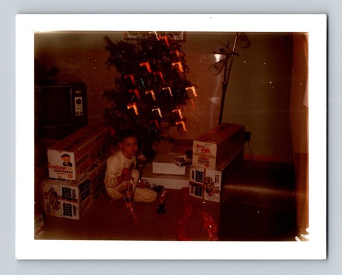Christmas morning boy - morning, with