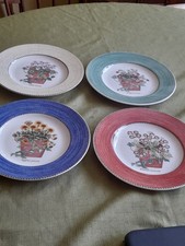 Wedgwood Sarah's Garden Side Salad Plates x 4