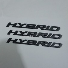 3x Matte HYBRID Black Metal