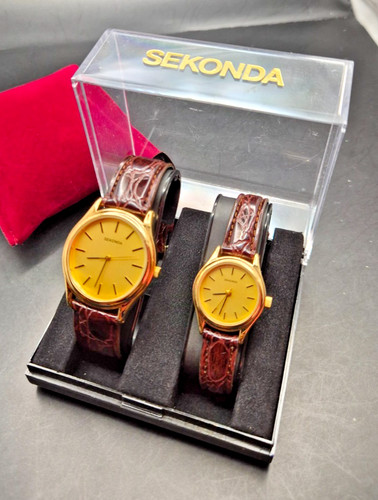 Sekonda brown strap his - sekonda,