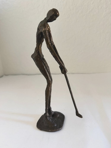 Vintage bronze female - 9",