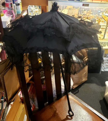 Victorian antique black silk - victorian,
