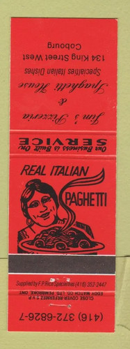 Matchbook cover esso oil gas - cover,