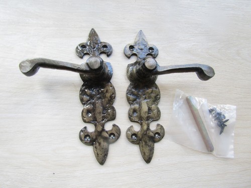 Rustic iron lever - , handles