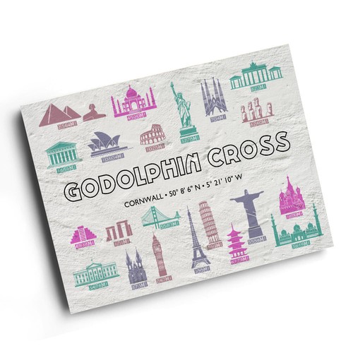 Print godolphin cross - print,