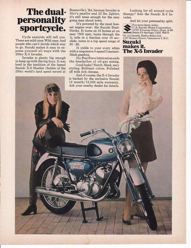 1968 suzuki 200cc invader - suzuki,